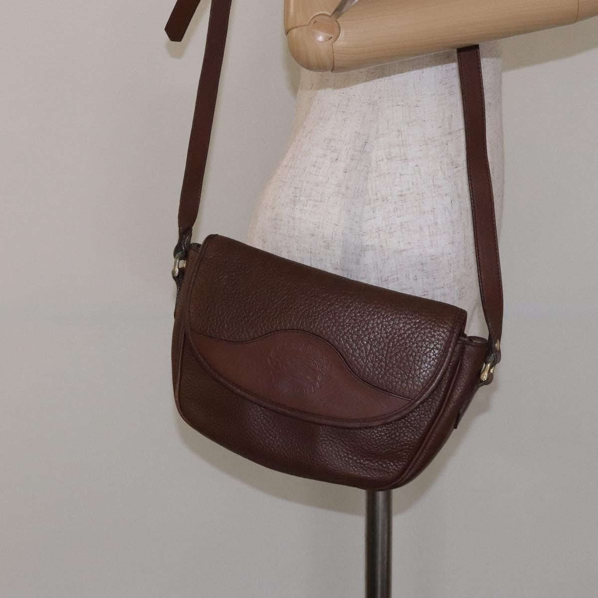Burberry Flap Shoulder Bag Leather, BROWN, LEATHER, Shoulder bag