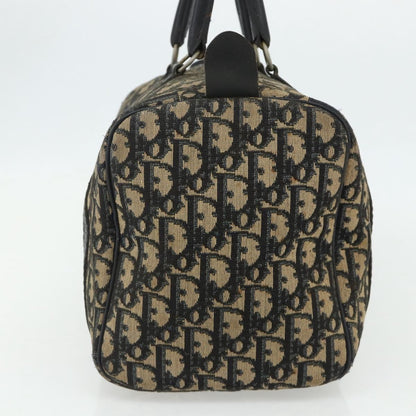 Christian Dior Vintage Trotter Boston Bag Diorissimo Canvas, Navy, Canvas, Handbag