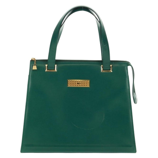 Christian Dior Vintage Handbag Leather, GREEN, LEATHER, Handbag