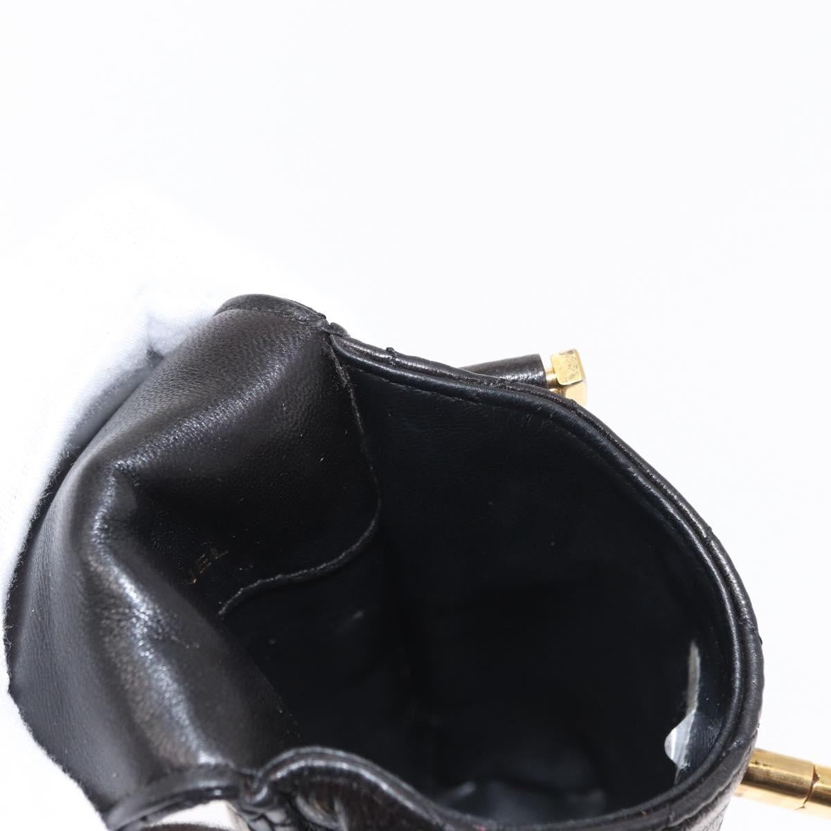 Chanel Chain Shoulder Bag Leather, BLACK, LEATHER, Shoulder bag