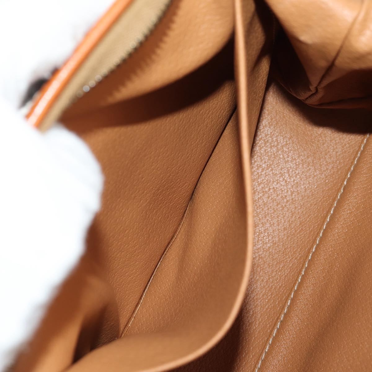 Celine Macadam Pochette Canvas and Leather, BROWN, CANVAS, Clutche & pouche