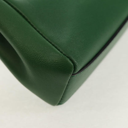 Fendi Peekaboo Bag Leather, GREEN, LEATHER, Handbag