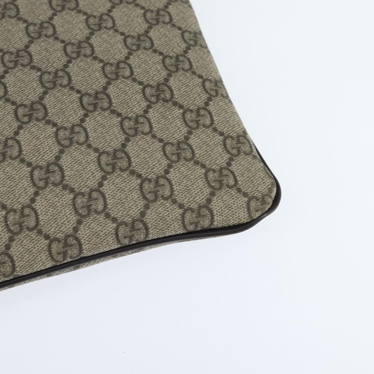 Gucci Zip Top Messenger Bag GG Coated Canvas, BEIGE, CANVAS, Shoulder bag