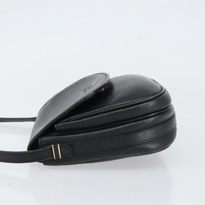 Burberry Vintage Shoulder Bag Leather, BLACK, LEATHER, Shoulder bag