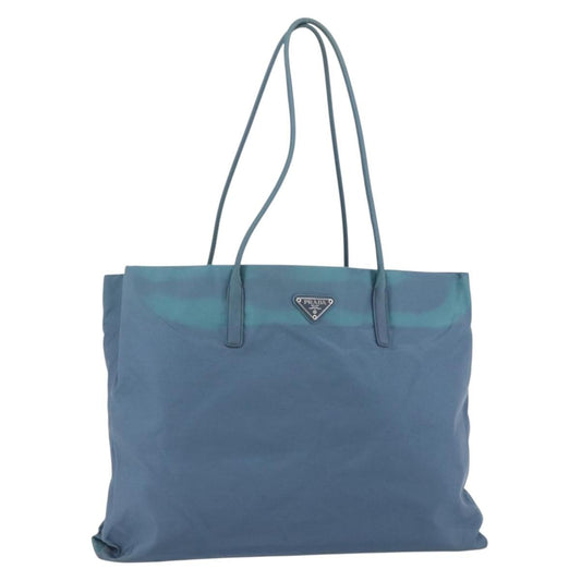 Prada Vintage Tote Tessuto, BLUE, NYLON, Shoulder bag