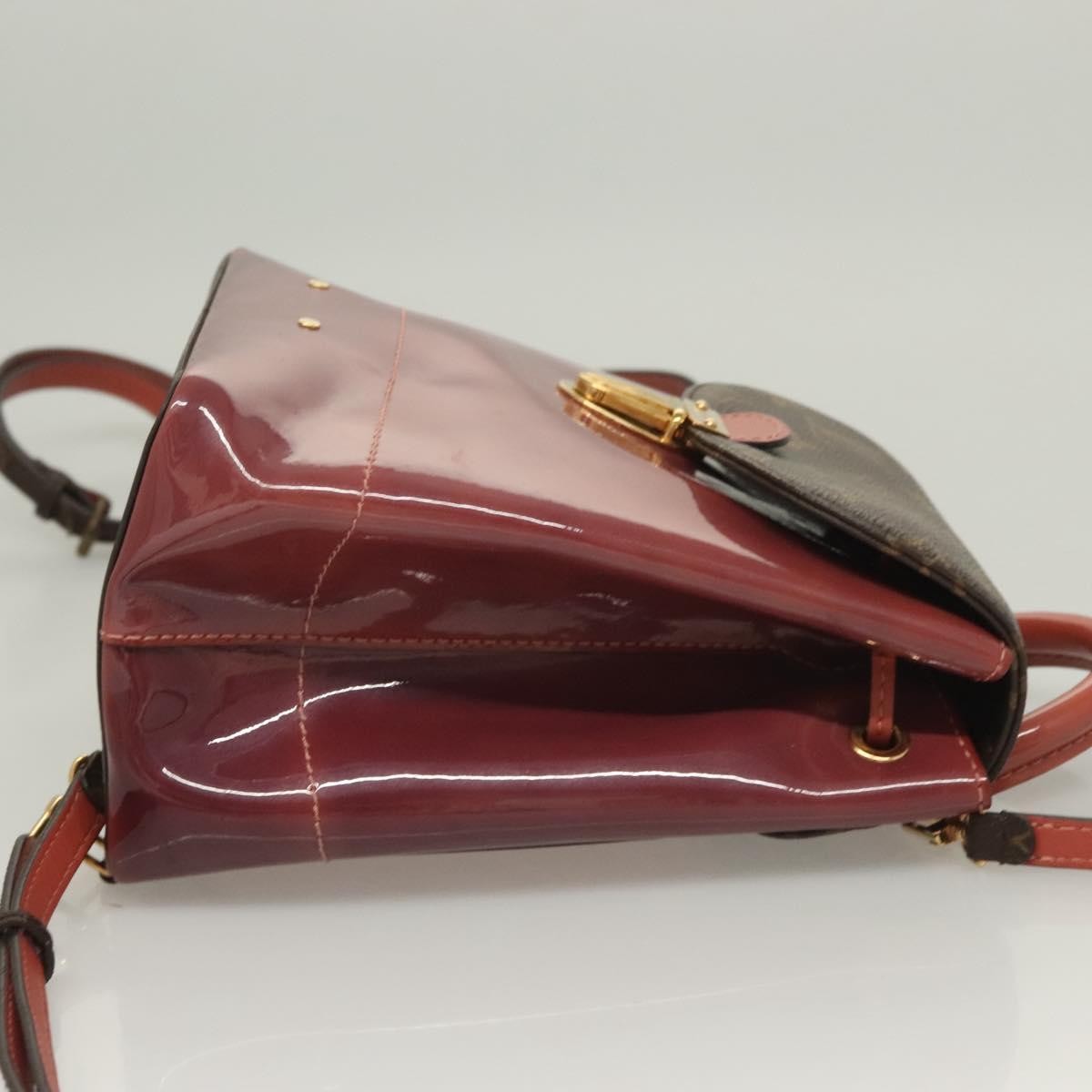 Louis Vuitton Hot Springs Backpack Vernis with Monogram Canvas, PINK, PATENT_LEATHER, Backpack