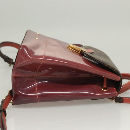 Louis Vuitton Hot Springs Backpack Vernis with Monogram Canvas, PINK, PATENT_LEATHER, Backpack
