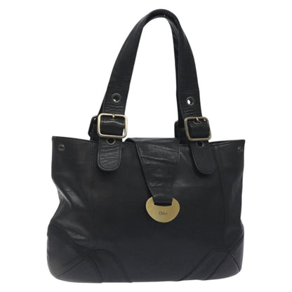Chloe Vintage Tote bag Leather, BLACK, LEATHER, Tote bag