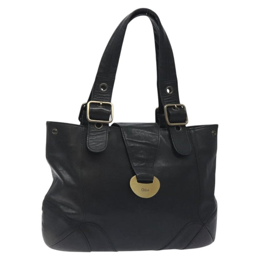Chloe Vintage Tote bag Leather, BLACK, LEATHER, Tote bag