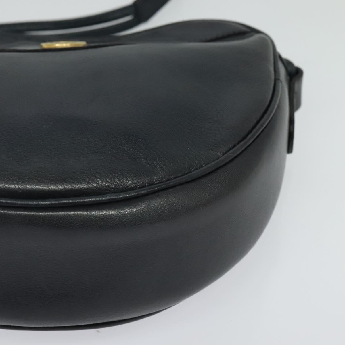 Celine Shoulder Bag Leather, NAVY, LEATHER, Shoulder bag