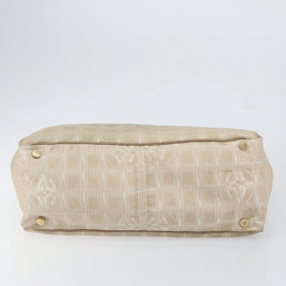 Chanel Travel Line Tote Nylon, BEIGE, NYLON, Tote bag