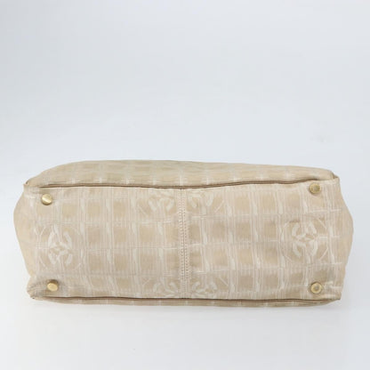 Chanel Travel Line Tote Nylon, BEIGE, NYLON, Tote bag