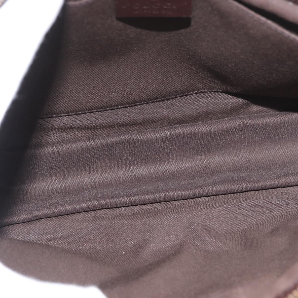 Gucci Zip Pouch Leather, BROWN, LEATHER, Clutche & pouche