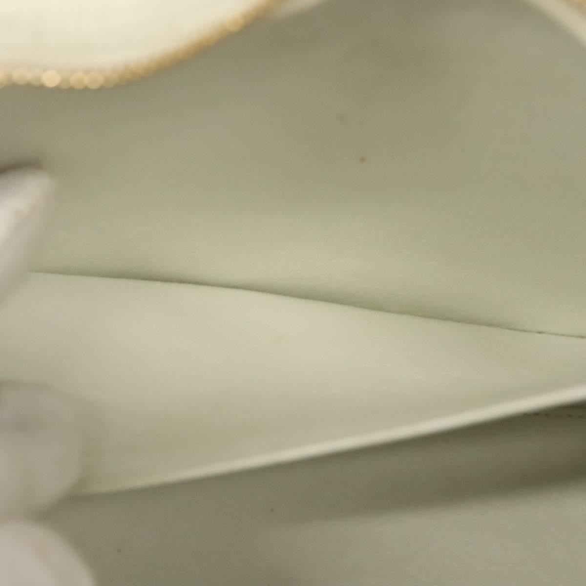 Chanel CC Shoulder Bag Quilted Caviar, WHITE, LEATHER, Shoulder bag