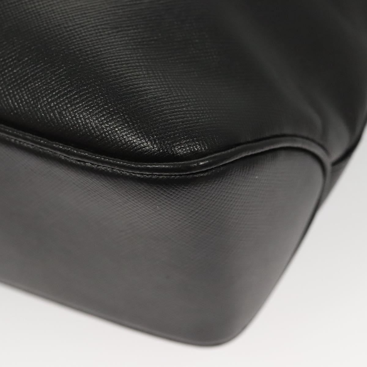 Salvatore Ferragamo Gancini Shoulder Bag Leather, BLACK, LEATHER, Shoulder bag