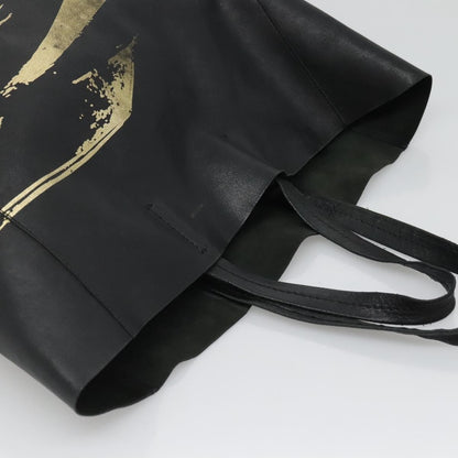 Celine Vertical Cabas Tote Printed Leather, BLACK, LEATHER, Tote bag