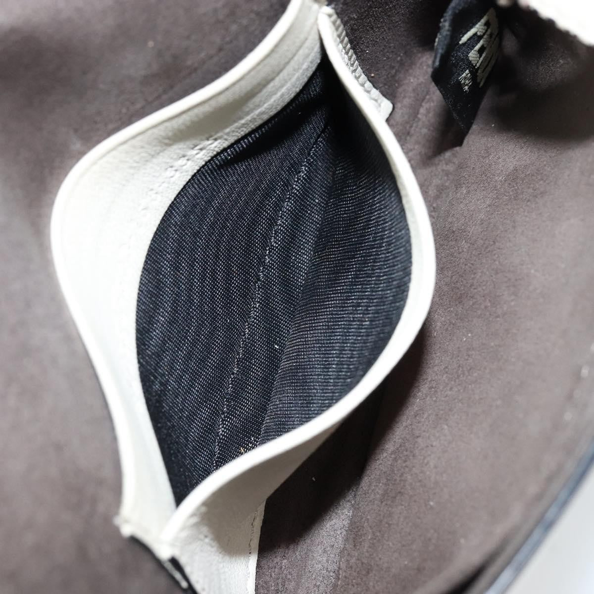 Fendi Monster Baguette Leather, WHITE, LEATHER, Shoulder bag