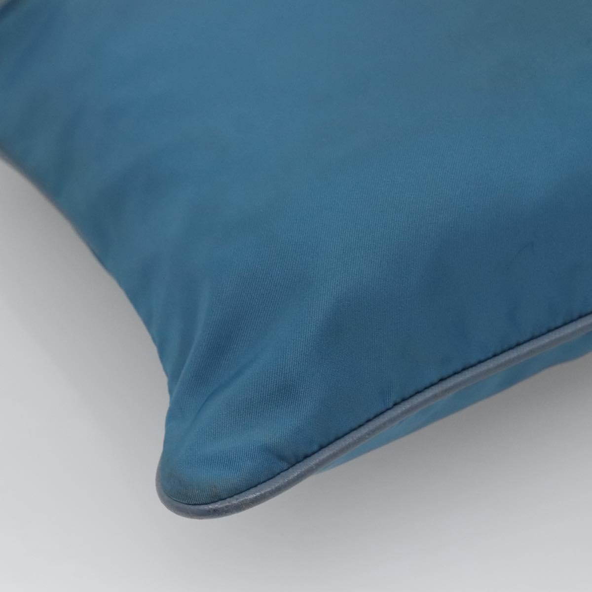 Prada Flat Messenger Bag Tessuto, BLUE, NYLON, Shoulder bag