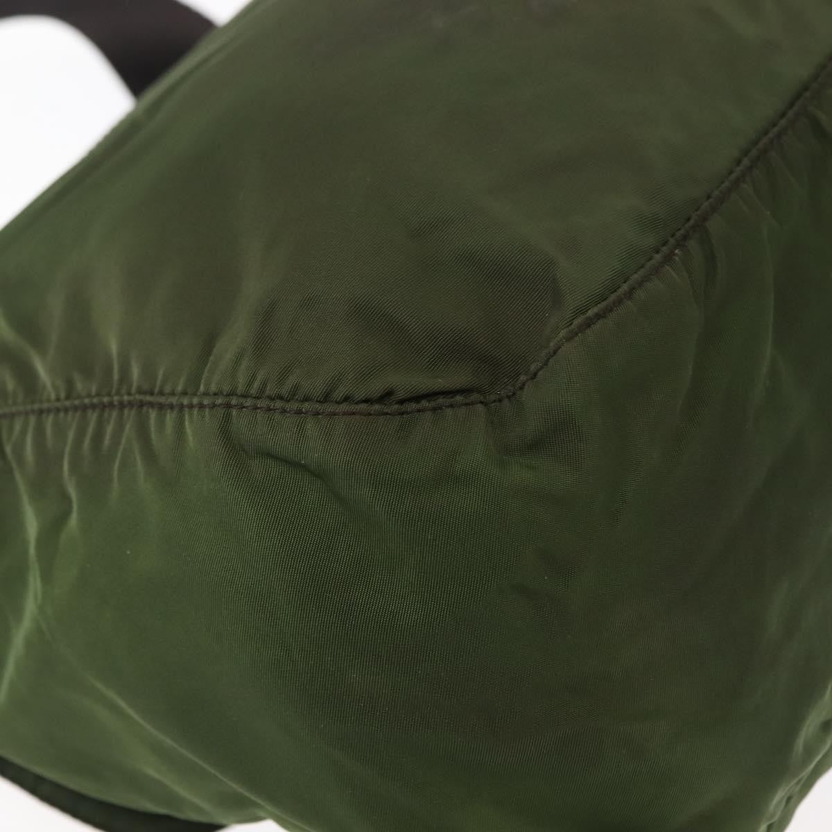 Prada Zip Buckle Messenger Bag Tessuto, KHAKI, NYLON, Crossbody bag