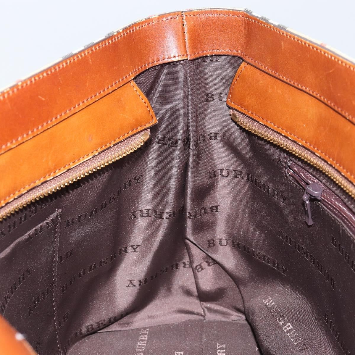 Burberry Nova Check Tote canvas check pattern, BEIGE, CANVAS, Tote bag