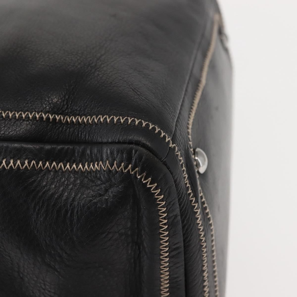 Chanel CC Bowler Quilted Caviar, BLACK, LEATHER, Handbag