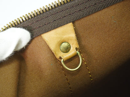 Louis Vuitton Keepall Bandouliere Bag Monogram Canvas, BROWN, CANVAS, Travel bag