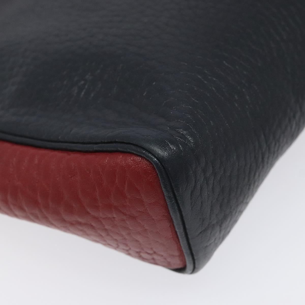 Hermes Jockey shoulder bag Leather, NAVY, LEATHER, Shoulder bag