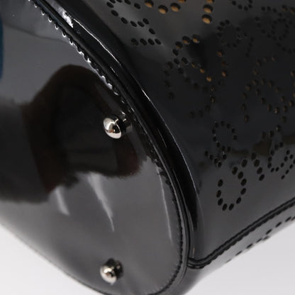 Chanel CC No.5 Shopping Tote Perforated Patent, BLACK, PATENT_LEATHER, Tote bag