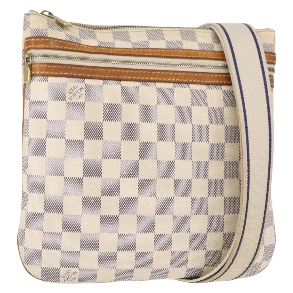 Louis Vuitton Bosphore Pochette Damier, WHITE, CANVAS, Shoulder bag