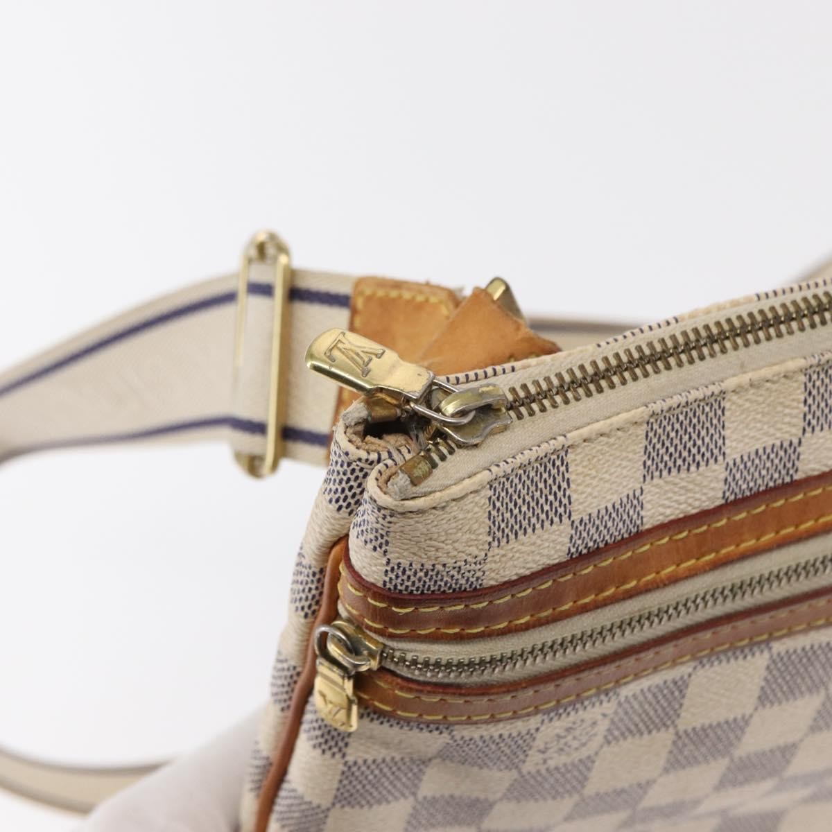 Louis Vuitton Bosphore Pochette Damier, WHITE, CANVAS, Shoulder bag