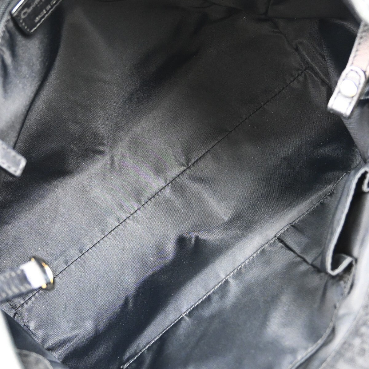 Christian Dior Lovely Tote Diorissimo Canvas, BLACK, CANVAS, Tote bag