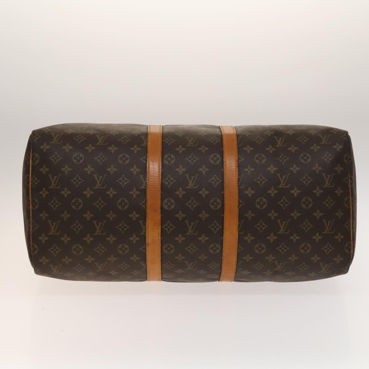 Louis Vuitton Keepall Bag Monogram Canvas, BROWN, CANVAS, Travel bag