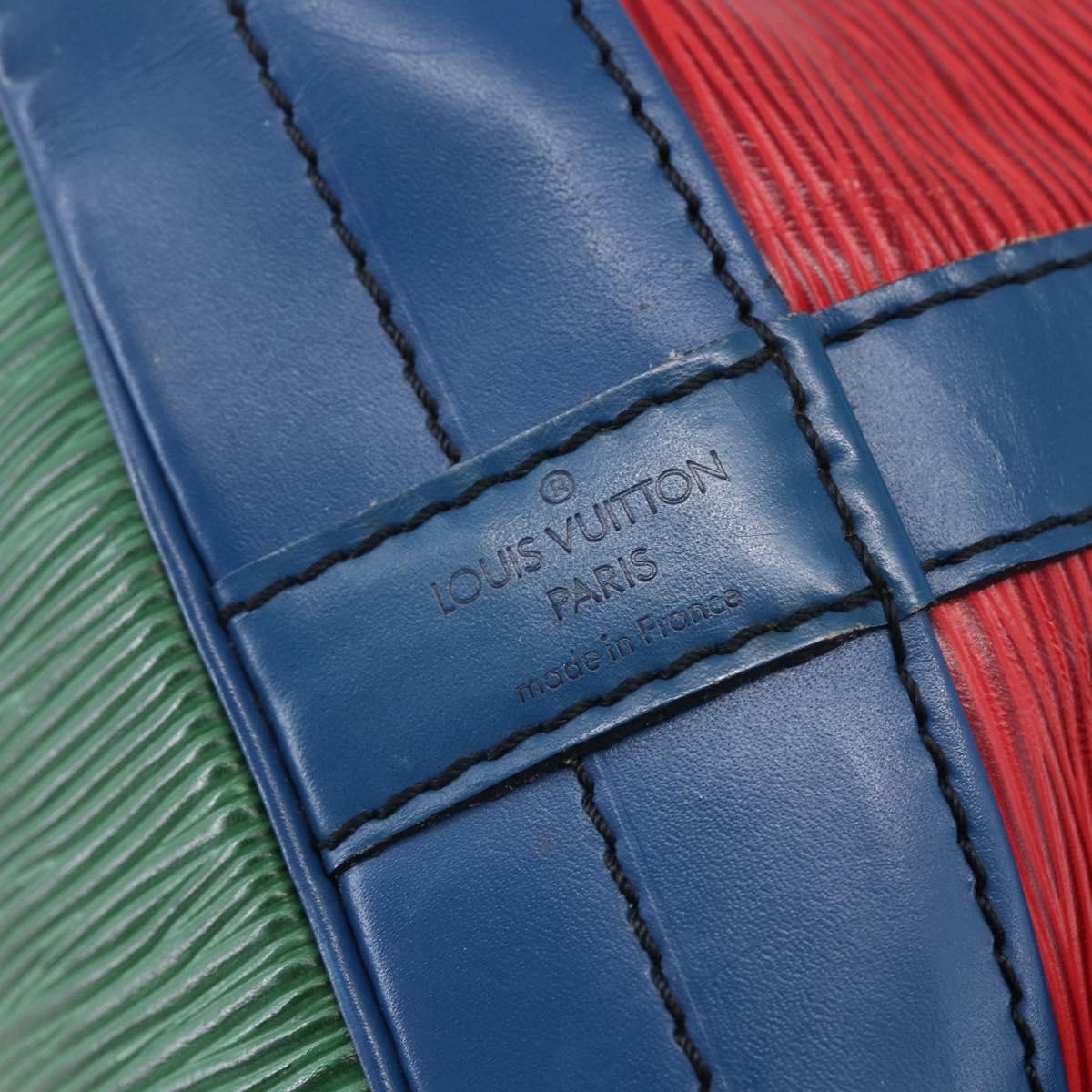 Louis Vuitton Tricolor Noe Handbag Epi Leather, RED, LEATHER, Shoulder bag