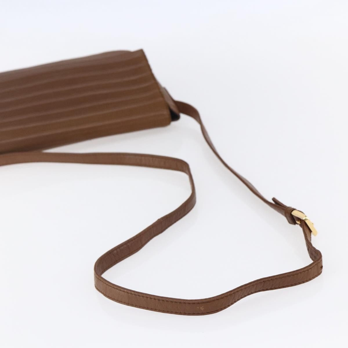 Loewe Flap Messenger Bag Leather, BROWN, LEATHER, Shoulder bag