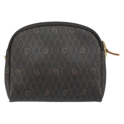 Christian Dior Vintage Honeycomb chain Canvas, BLACK, CANVAS, Shoulder bag