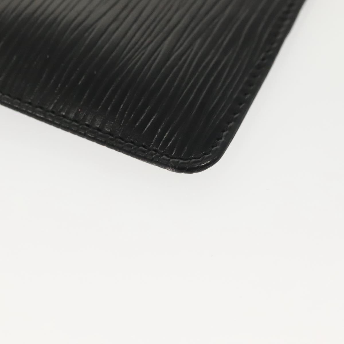 Louis Vuitton Pochette Clés Epi, BLACK, LEATHER, Wallets