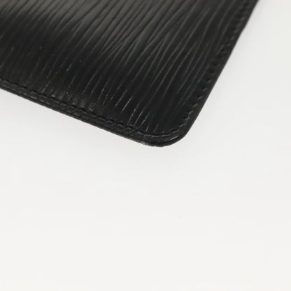 Louis Vuitton Pochette Clés Epi, BLACK, LEATHER, Wallets