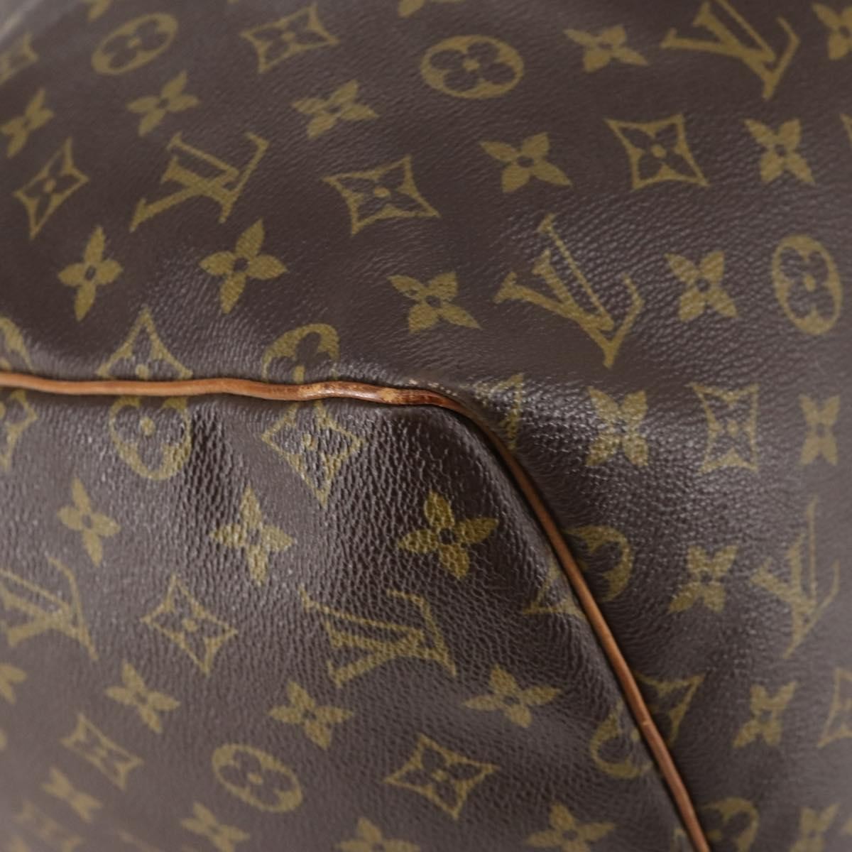 Louis Vuitton Keepall Bag Monogram Canvas, BROWN, CANVAS, Travel bag