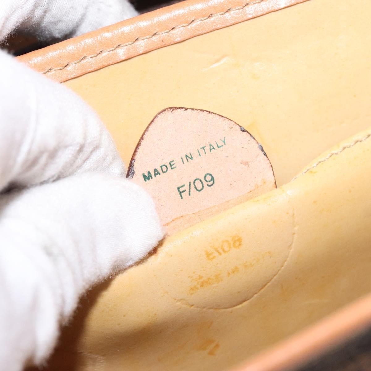 Celine Vintage Macadam Shoulder Bag Canvas and Leather, BROWN, CANVAS, Shoulder bag