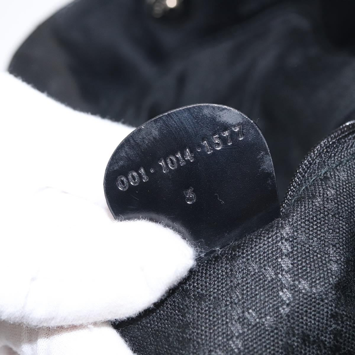 Gucci Vintage Bamboo Shoulder Bag Nylon, BLACK, CANVAS, Shoulder bag