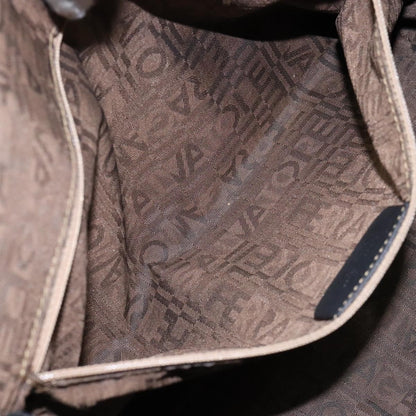 Salvatore Ferragamo Gancini Tote PVC Leather, BLACK, PVC, Tote bag