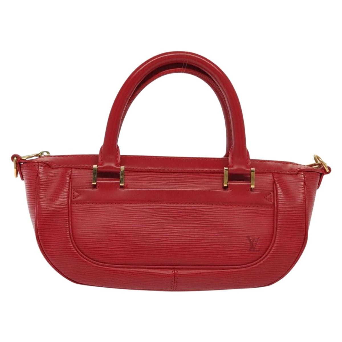 Louis Vuitton Danura Handbag Epi, RED, LEATHER, Handbag