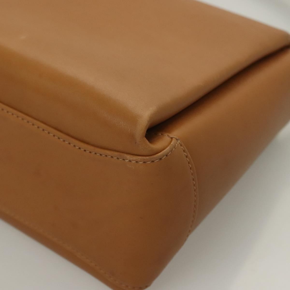 Gucci Vintage Convertible Bamboo Box Crossbody Bag Leather, BROWN, LEATHER, Handbag