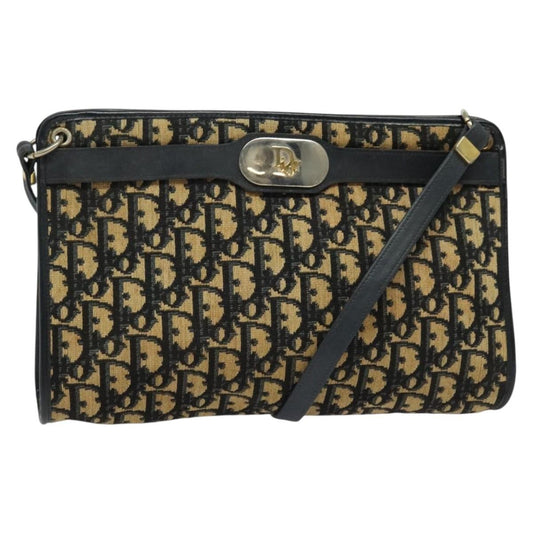 Christian Dior Vintage Trotter Crossbody Bag Canvas, BROWN, CANVAS, Shoulder bag