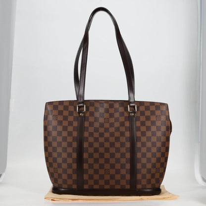 Louis Vuitton Babylone Handbag Damier, BROWN, CANVAS, Shoulder bag