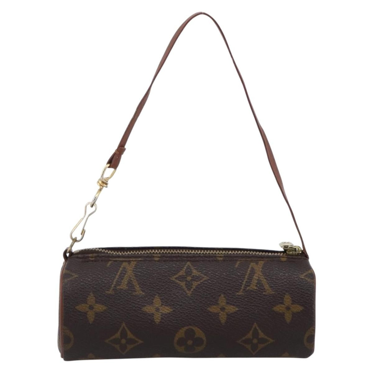 Louis Vuitton Papillon Pochette Monogram Canvas, BROWN, CANVAS, Clutche & pouche