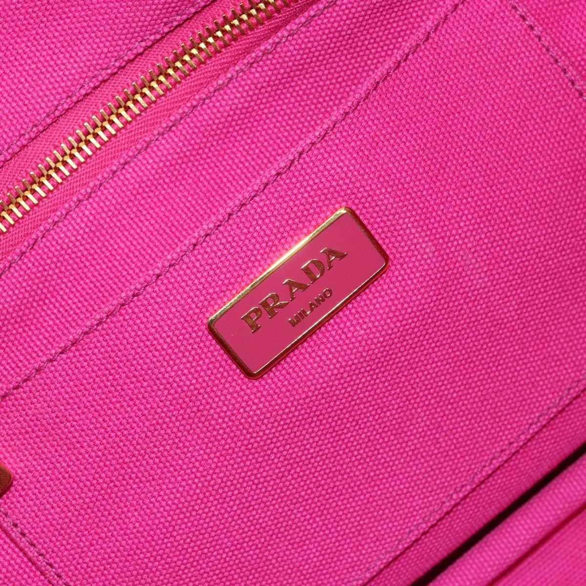 Prada Canapa Tote Canvas, PINK, CANVAS, Tote bag