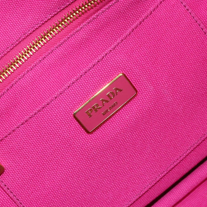 Prada Canapa Tote Canvas, PINK, CANVAS, Tote bag