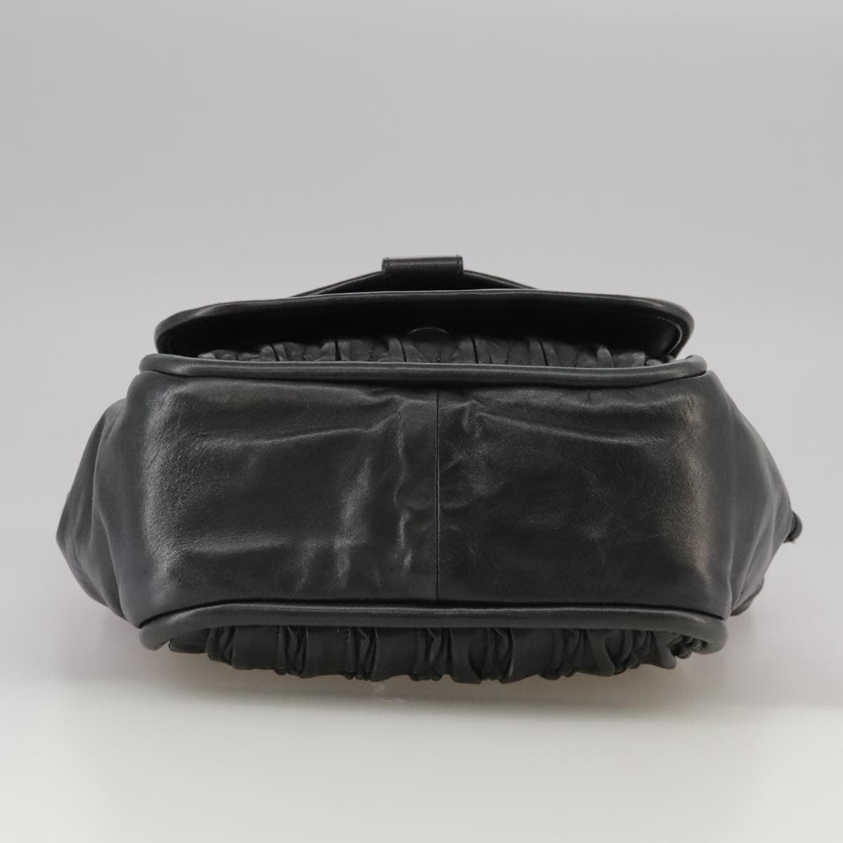 Bally Vintage Shoulder Bag Leather, BLACK, LEATHER, Shoulder bag