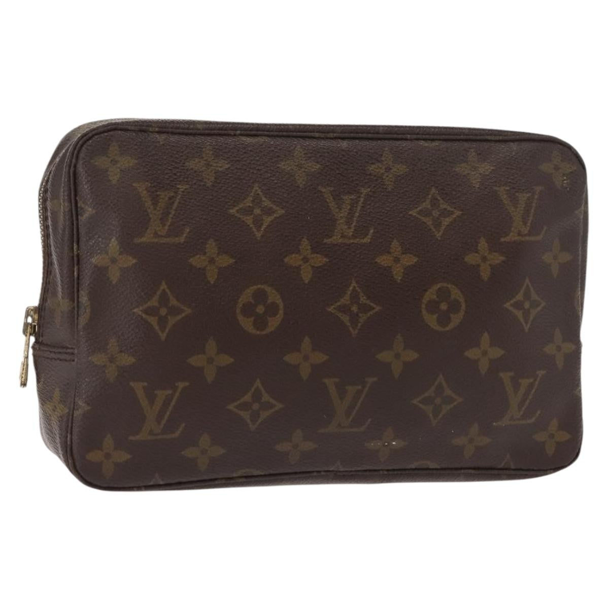 Louis Vuitton Trousse Toiletry Pouch Monogram Canvas, BROWN, CANVAS, Toiletry Case
